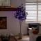 6ft. Pre-Lit Artificial Halloween Black Eucalyptus Tree with 300 Orange & Purple LED Lights